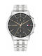 Tommy Hilfiger Easton Uhr Batterie mit Silber Metallarmband