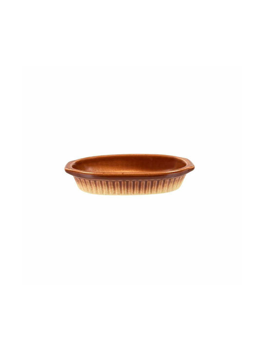 Art et Lumiere Dionysos Porcelain Oval Individual Heat-Resistant Cookware 19x10x4cm