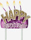 Legami Milano Birthday Candle Happy Birthday in Purple Color HAP0001