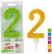 Trend Haus Birthday Candle Number "2" (Μiscellaneous colours) 941985