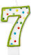 Amscan Birthday Candle Number "7" Multicolored ...