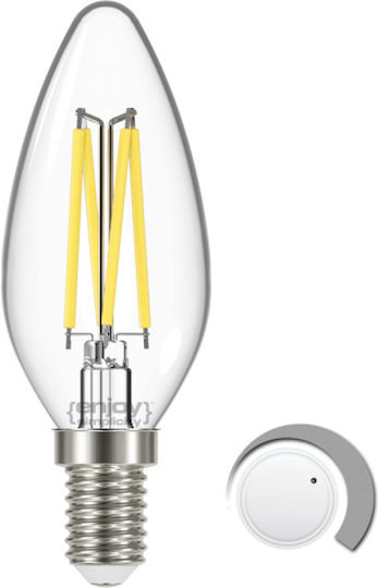 Elvhx Λάμπα LED 4.5W για Ντουί E14 και Σχήμα B35 Φυσικό Λευκό 450lm Dimmable