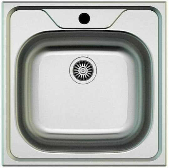 Excel Dimitra 716CMAS14 Drop-In Inox Μ50xΠ50cm Silver