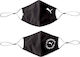 PUMA Schutzmaske Stoff Schwarz 054116-01 2Stück