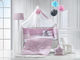 abo Baby Crib Bedding Set Carousel 9pcs Pink