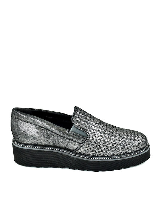 Loafers Γυναικεία Alyson ανθρακί PONS QUINTANA Ανθρακί Γυναικεία Loafers 7381.S01