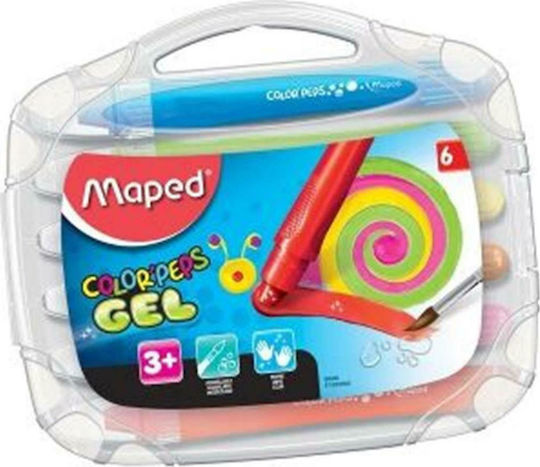 Maped Color Peps Gel Σετ Κηρομπογιές 6τμχ