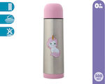 Kiokids Baby Liquid Thermos Stainless Steel Pink