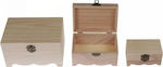 Next Box DIY Crafting Surfaces 35275------2 Holzkisten-Set mit 3 Stück