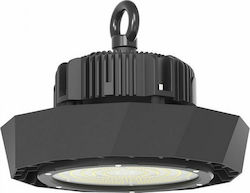 V-TAC Lumină clopot comercială LED 100W Alb rece 18000lm cu LED încorporat Negru Ø26xÎ26cm