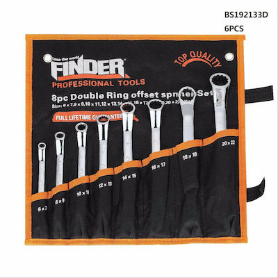 Finder Set 6 Double Polygon Wrench Straight