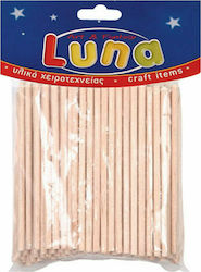 Luna Ξυλάκια Χειροτεχνίας 100τμχ