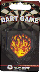 Win Max Dartboard Feathers for Darts Φτερά Για Βελάκια με Τύπωμα Flame 3τμχ 3pcs 49177