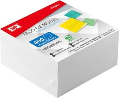 Madrid Papel PN801 Post-it Notes Pad Cube 400 Sheets White 8.5x8.5cm