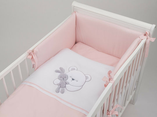 Tuttolina Set Pentru Patut Felpa Roz 7buc piese