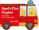 SPOT'S FIRE ENGINE SHAPED BOOK WITH SIREN AND FLASHING LIGHT! HC BBK