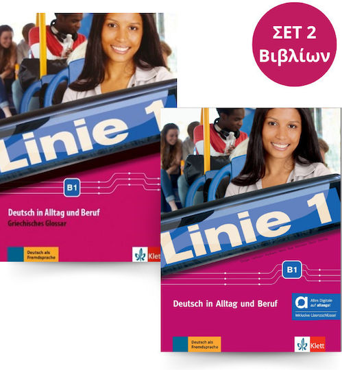 Linie 1 B1 Kursbuch & Arbeitsbuch (+ DVD + Glossar)