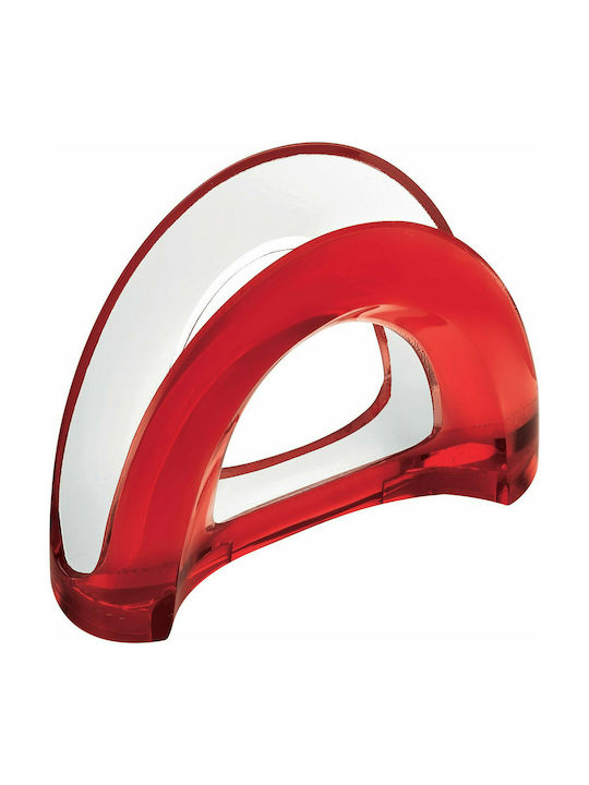 Guzzini Plastic Napkin Holder Mirage Red 18x10x18cm 24900065