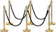 Next Systems Safety Barrier Post Black Set with...