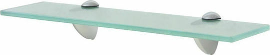 vidaXL Montat pe perete Raft Baie Sticlă 40x10x0.8cm Transparentă