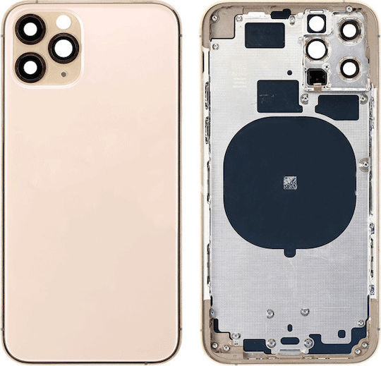 Καπάκι Μπαταρίας με Πλαίσιο Χρυσό για iPhone 11 Pro Max