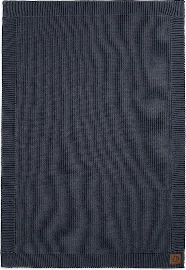 Elodie Details Κουβέρτα Αγκαλιάς & Λίκνου Wool Knitted Μάλλινη Μπλε 70x100εκ.