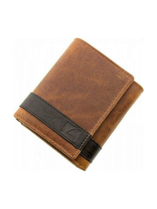 Lavor Men's Leather Wallet with RFID Tabac Brown