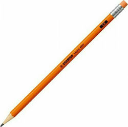 Stabilo Swano 4907 Pencil 2B with Eraser Orange