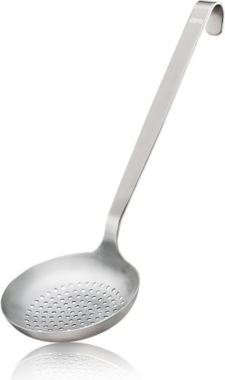 Gefu Baseline Shallow Spoon Slotted Colander Stainless Steel Silver 32cm 1pcs