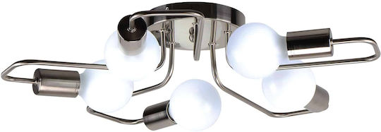 Home Lighting Shevy Ceiling Mount Light 54cm Silver with Socket E27