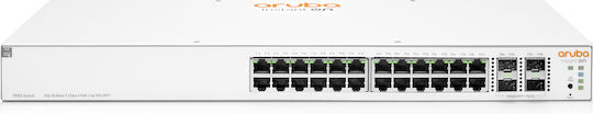 Aruba Instant On 1930 24G Class4 PoE 4SFP/SFP+ Gestionat L2 / L3 PoE+ Switch cu 24 Porturi Gigabit (1Gbps) Ethernet și 4 Porturi SFP