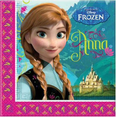 Șervețele Servetele Frozen Multicolore 16.5x16.5cm. 20buc