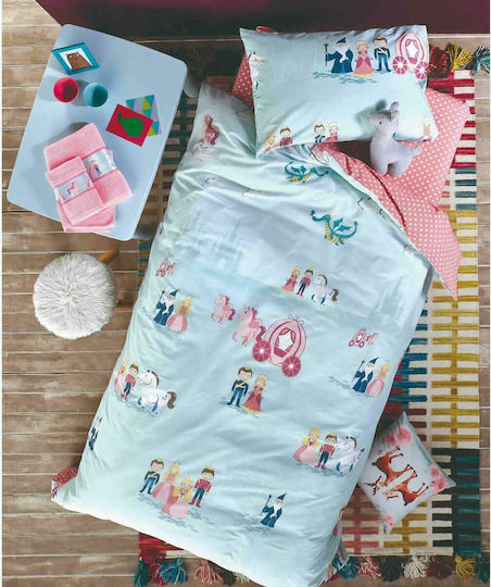 Kentia Labonita Set Kids Duvet Cover Single with Pillowcase Cotton Veraman - Dusty Pink 160x240cm