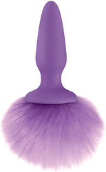 Ns Novelties Bunny Tails Πρωκτική Σφήνα Μωβ 17cm