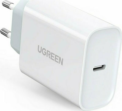 Ugreen Φορτιστής Χωρίς Καλώδιο με Θύρα USB-C Power Delivery Λευκός (CD127)