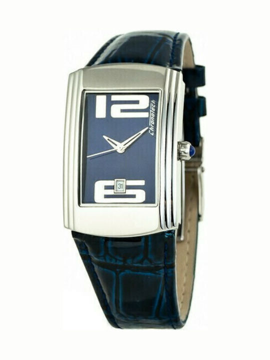 Chronotech Men's Watch 28mm Battery with Blue L...