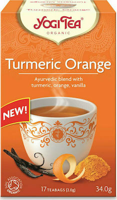 Yogi Tea Turmeric Orange Herbs Blend Organic Product 17 Bags 34gr