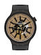 Swatch Big Bold Ceas Bărbați 47mm Solar Cu Curea Din Cauciuc Neagră