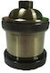 20024-612 Power Socket with Socket E27 in Bronze color Set 1pcs