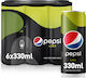 Pepsi Max Cola Lime με Ανθρακικό σε Κουτί 6x330ml