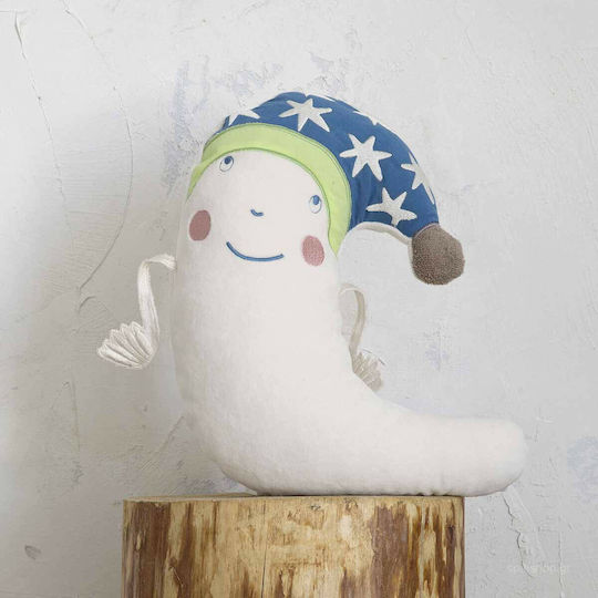 Nima Διακοσμητικό Μαξιλάρι Κούνιας Boo Λευκό 38x33cm