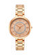 Vogue Mini Twist Watch with Pink Gold Metal Bracelet