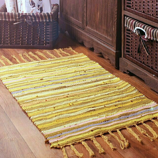 Sidirela Fiesta Rug Rectangular Cotton Yellow