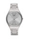 Swatch Irony Grey Tralize Uhr mit Silber Metallarmband