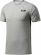 Reebok Speedwick Graphic Men's Athletic T-shirt Short Sleeve Gray