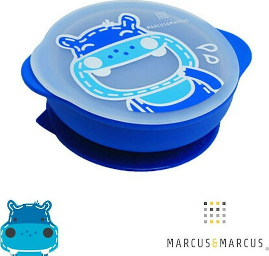 Marcus & Marcus Μπωλ Σιλικόνης με Καπάκι & Βεντούζα Hippo