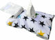 My Bag's Θήκη για Μωρομάντηλα "Stars" Λευκή 16.5x23cm