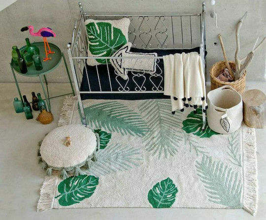 Lorena Canals Kinder Wurfkissen Monstera Beiges 38x38cm