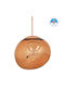 GloboStar Dixxon Lustră Cupru cu Dulie E27 36x45cm.