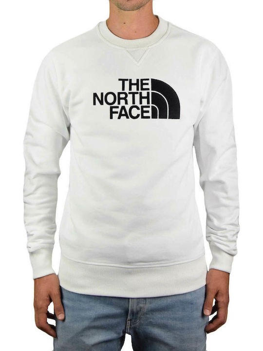 The North Face Drew Peak Crew Men's Sweatshirt White 1